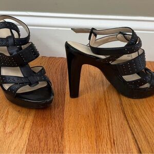 Calvin Klein Black Studded Heels